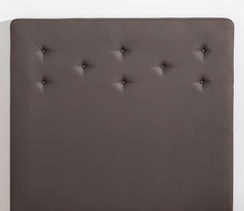 69464 Boxspringbett mit Kunstleder-Bezugsstoff